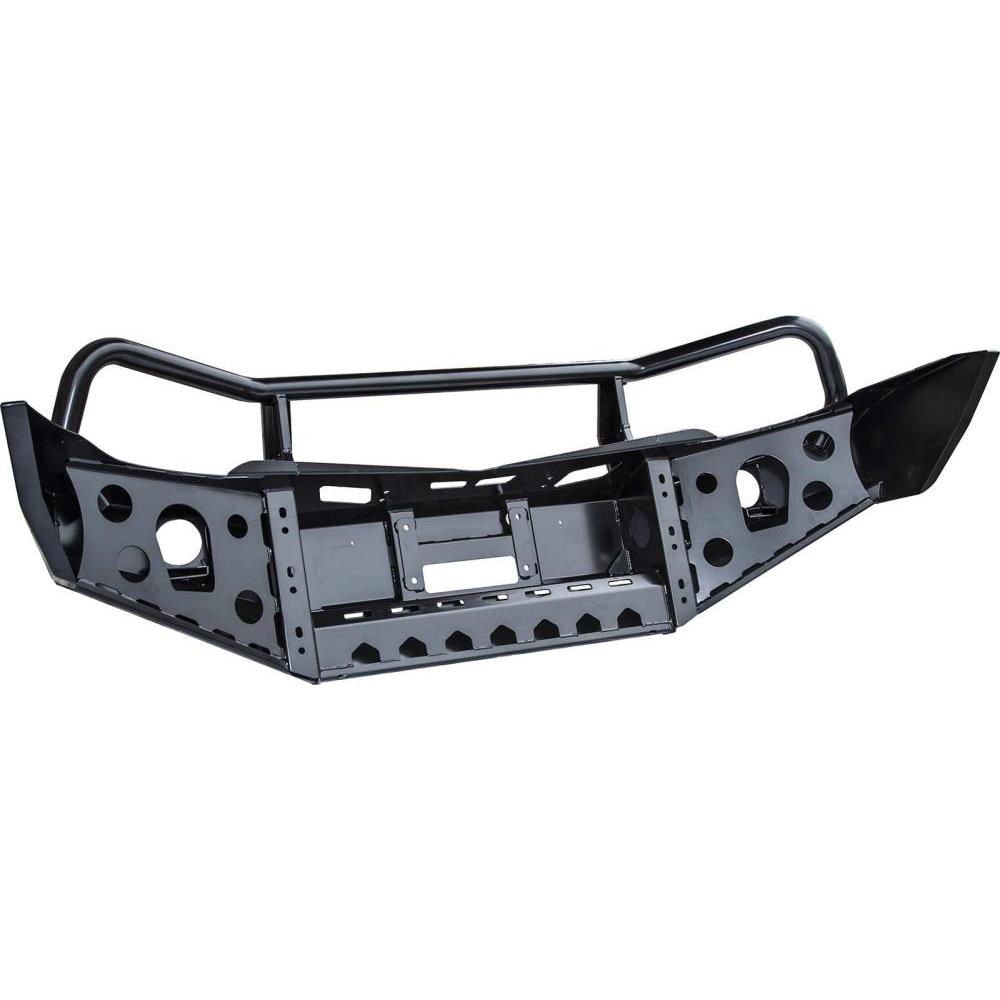 Бампер РИФ передний Mitsubishi L200 2005-2015/Pajero Sport 2009-2015 с доп. фарами, защитной дугой и защитой бачка омывателя