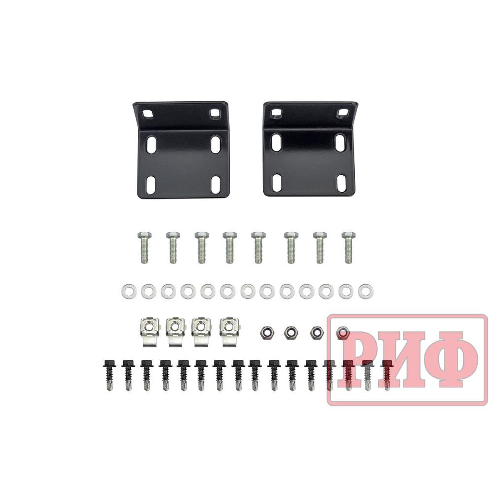 Бампер РИФ силовой передний Mitsubishi Pajero Sport 2015+ с доп. фарами (арт. B0205), защитной дугой, защитой бачка омывателя, под парктроник