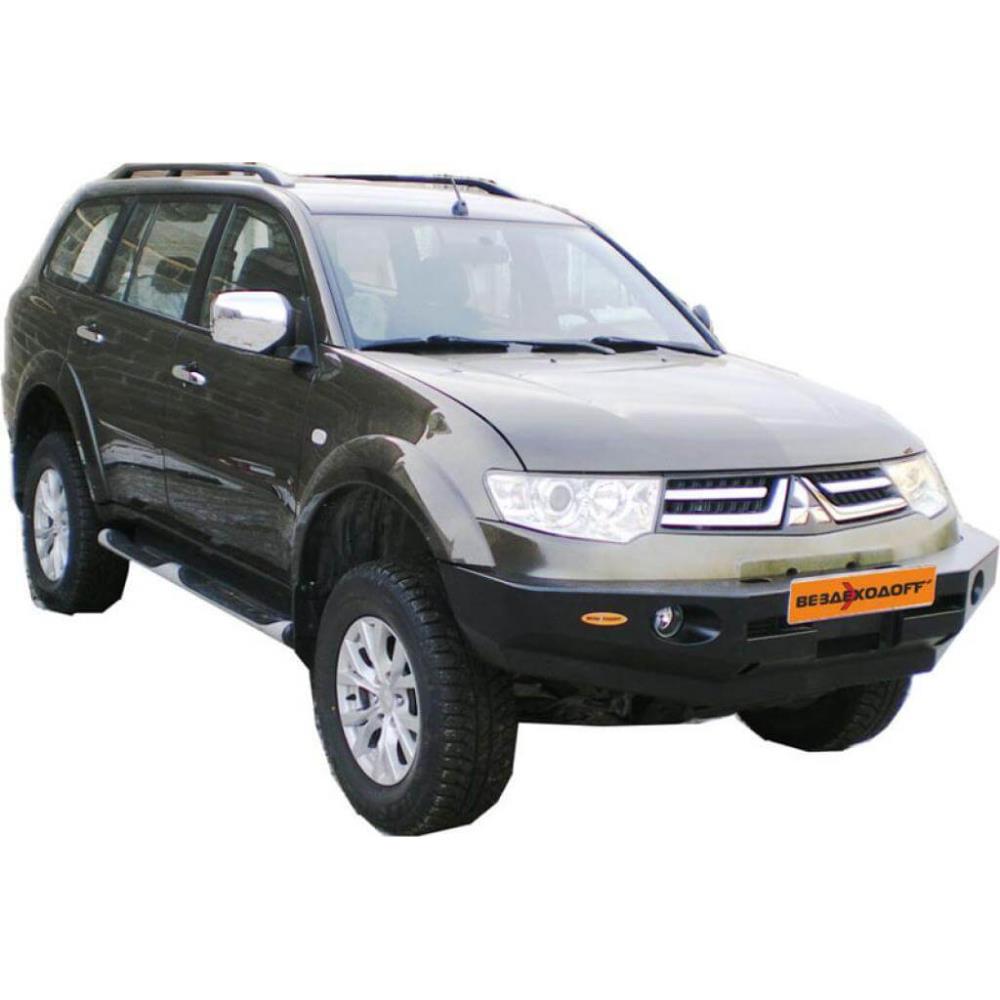 Бампер силовой передний MMC Pajero sport 2008 с центральной дугой