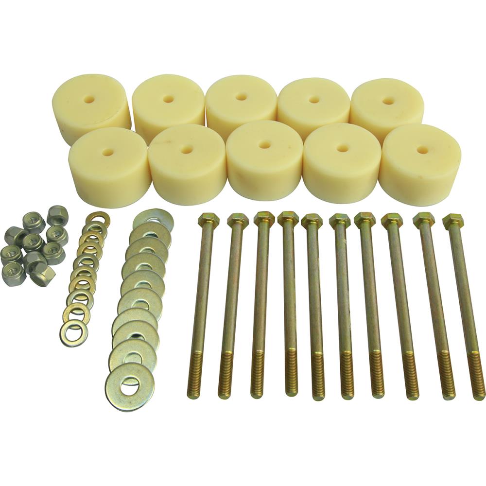 Боди лифт комплект 40 мм Mitsubishi Pajero Sport капролон (d=70 мм) с крепежом М10