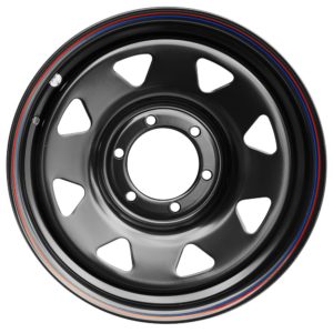 Диск усиленный Тойота Ниссан стальной черный 6x139,7 7xR17 d110 ET+30 (треуг. мелкий)