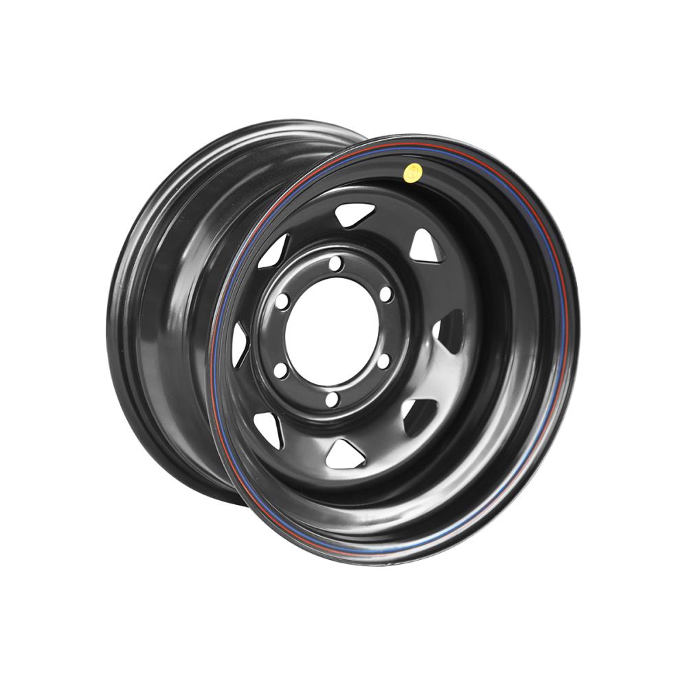 Диск усиленный Тойота Ниссан стальной черный 6x139,7 8xR15 d110 ET-19 (треуг. мелкий)