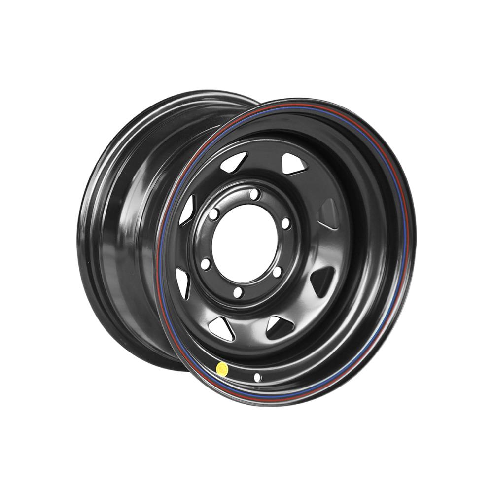 Диск усиленный Тойота Ниссан стальной черный 6x139,7 8xR15 d110 ET-5 (треуг. мелкий)