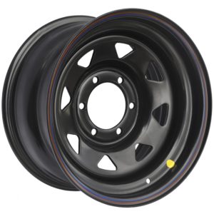 Диск усиленный Тойота Ниссан стальной черный 6x139,7 8xR16 ET0 (треуг. мелкий)