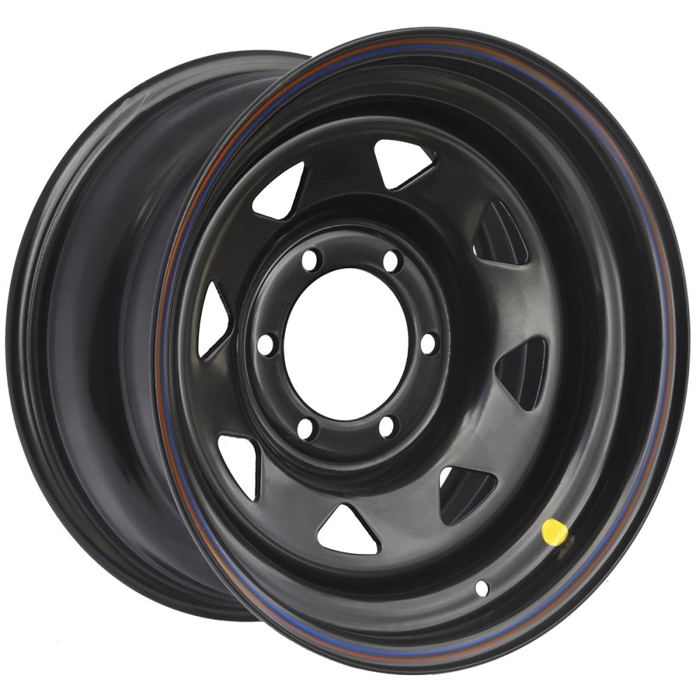 Диск усиленный Тойота Ниссан стальной черный 6x139,7 8xR16 ET0 (треуг. мелкий)