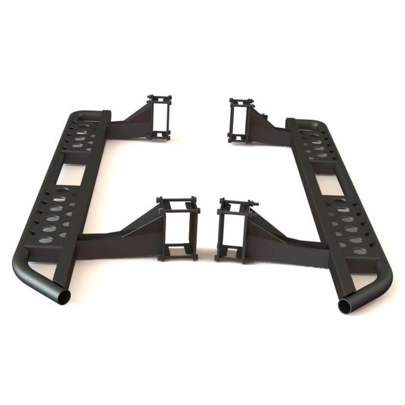 Пороги силовые Mitsubishi Pajero Sport 2009-2015 раздельные ступени