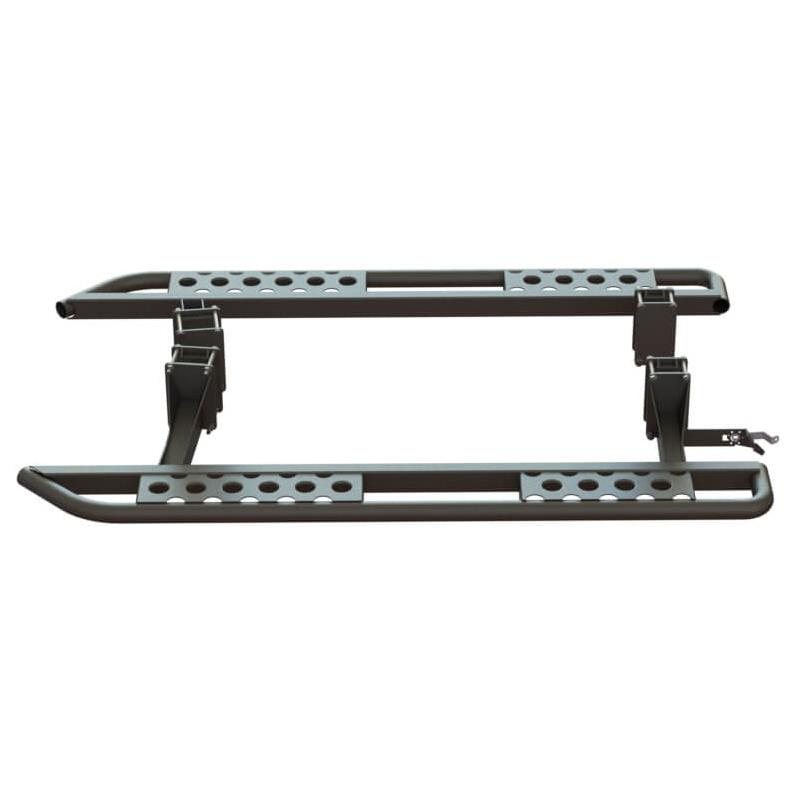 Пороги силовые Mitsubishi Pajero Sport 2009-2015 раздельные ступени