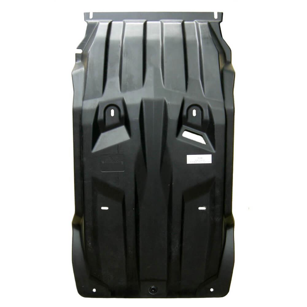 Защита картера двигателя и радиатора Mitsubishi Pajero Sport, V-2,5TD, КПП-все (2008-06.2016)/ L200, V-2,5TD, КПП-все (2006-2015) (Композит 8 мм)