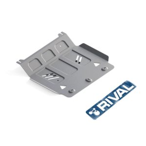 Защита картера + комплект крепежа, RIVAL, Алюминий, Mitsubishi L200 2015-, V - 2.4d; 2.4d H.P./Mitsubishi Pajero Sport 2016-, V - 3.0; 2.4d./Fiat Fullback 2016-, V - 2.4d