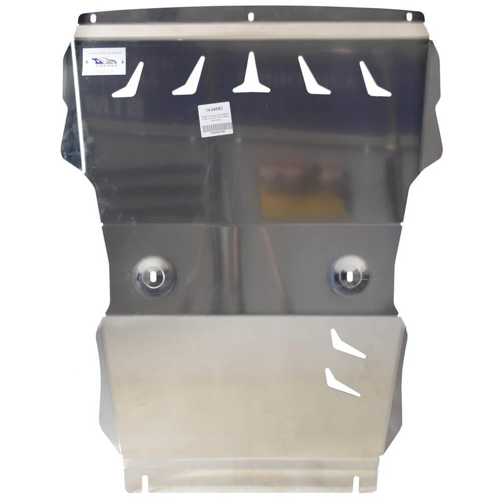 Защита картера Mitsubishi L-200, V-2, 5TD; АКПП(2006-2015) / Pajero Sport, V-2,5TD; АКПП(2008-2016) (Алюминий 4 мм)