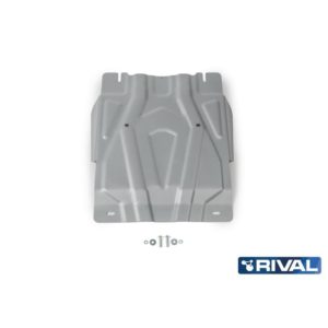 Защита КПП + комплект крепежа, RIVAL, Алюминий, Mitsubishi L200 2015-, V - 2.4d; 2.4d H.P./Mitsubishi Pajero Sport 2016-, V - 3.0; 2.4d./Fiat Fullback 2016-, V - 2.4d