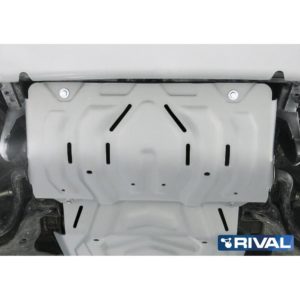 Защита радиатора + комплект крепежа, RIVAL, Алюминий, Mitsubishi L200 2015-, V - 2.4d; 2.4d H.P./Mitsubishi Pajero Sport 2016-, V - 3.0; 2.4d./Fiat Fullback 2016-, V - 2.4d