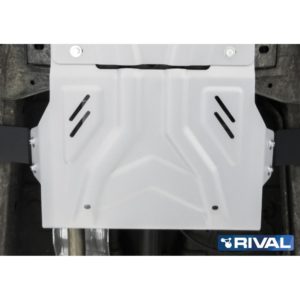 Защита РК + комплект крепежа, RIVAL, Алюминий, Mitsubishi L200 2015-, V - 2.4d; 2.4d H.P./Mitsubishi Pajero Sport 2016-, V - 3.0; 2.4d./Fiat Fullback 2016-, V - 2.4d