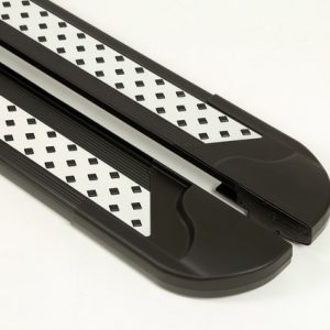 Пороги алюминиевые VISION BLACK MITSUBISHI PAJERO SPORT 3