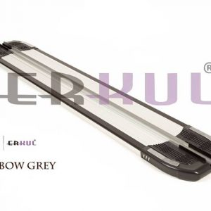 Пороги алюминиевые RAINBOW GREY MITSUBISHI PAJERO SPORT 3