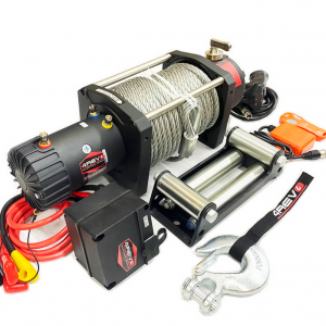 Лебедка автомобильная 4REVO SRX 22000 12V со стальным тросом