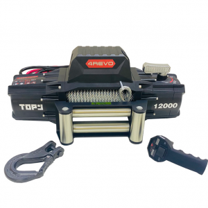 Лебедка автомобильная 4REVO TRX-TOP-12000 12V (стальной трос) комбинированный пульт